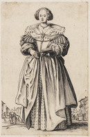 TvB G 4966
<br/>
Dame met waaier ("Adel")
<br/>
<em>Callot, Jacques (1592 - 1635)</em>